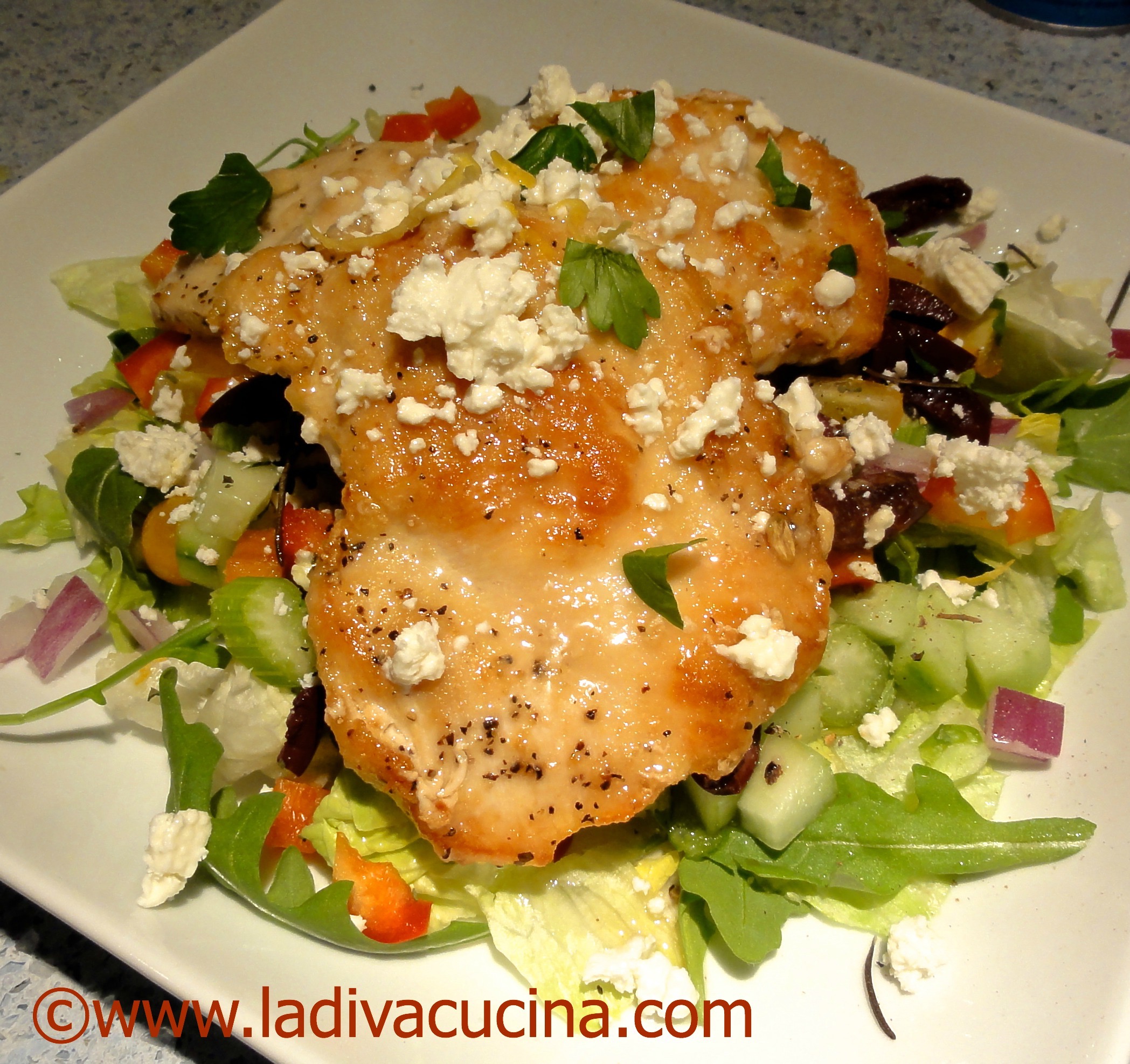 my big fat greek chicken salad
