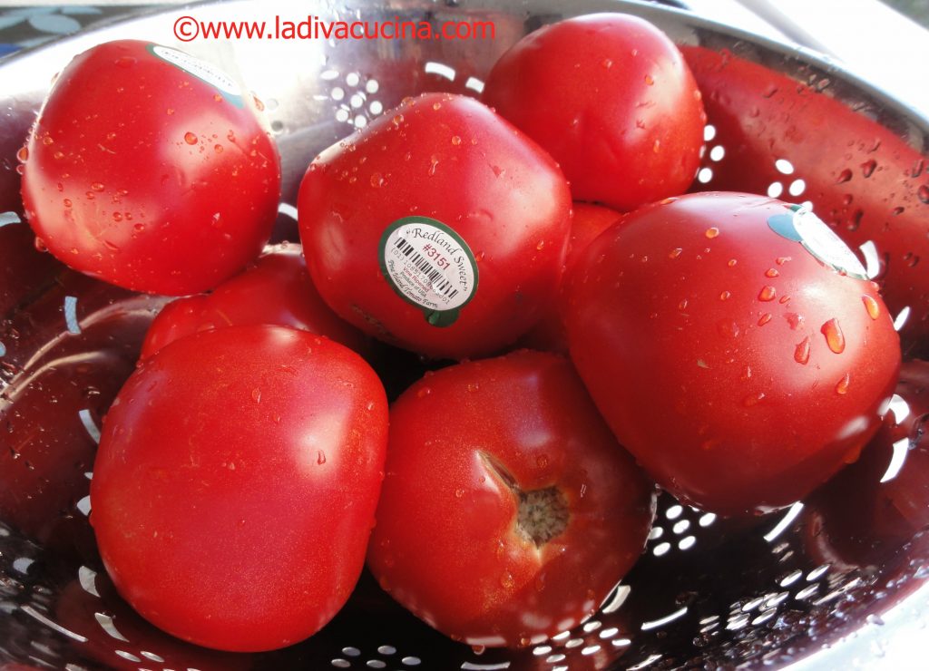  red ripe florida grown tomatoes for fresh tomato sauce