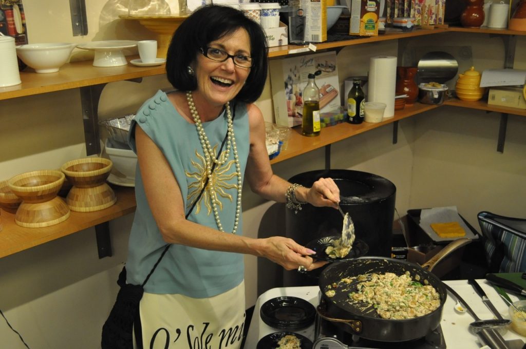 Caron serves gnocchi at Epicure